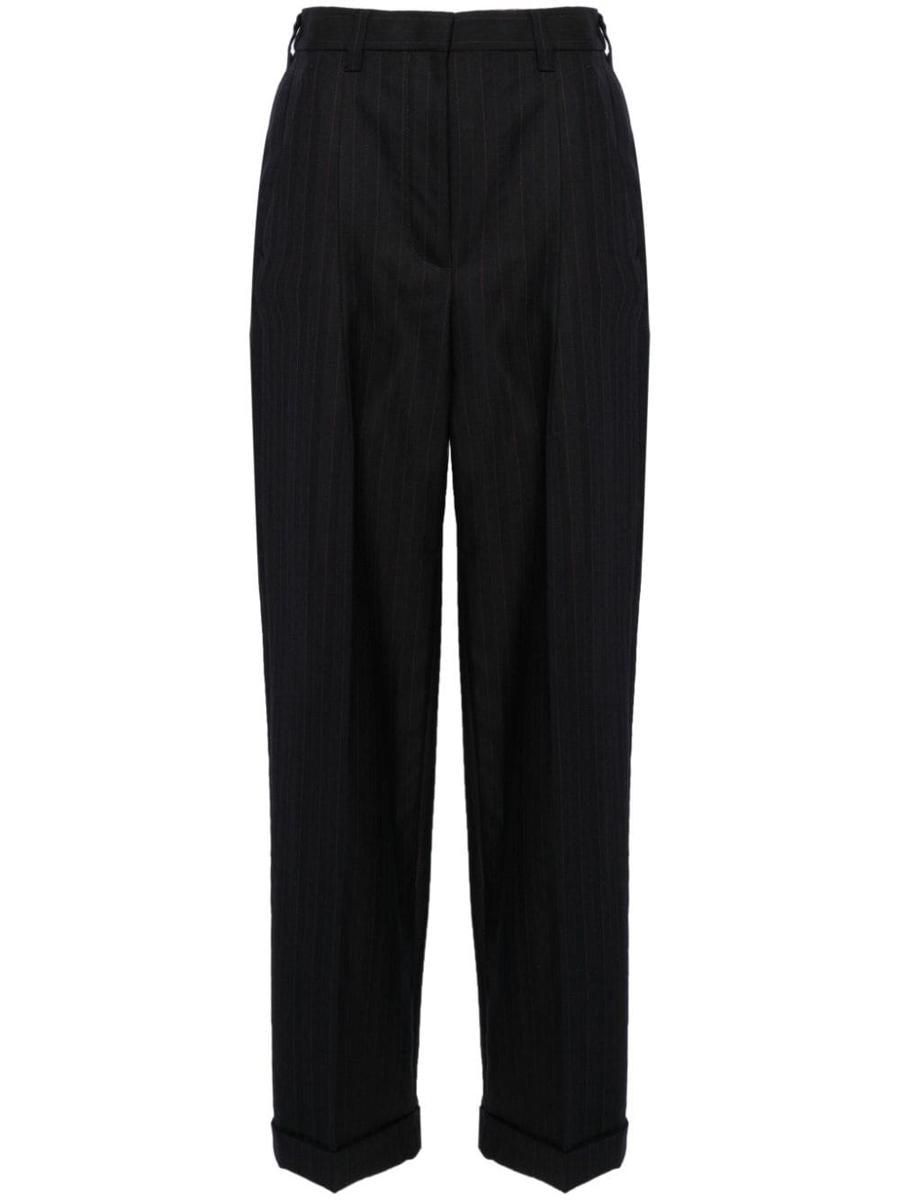 パンツ MiuMiu Midnight blue batavia pant (MP1804SOOO11AD F0008) Navy Batavia Pants | Miu Miu