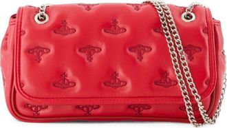 Vivienne Westwood Rectangular Red Bag with Embossed Logos