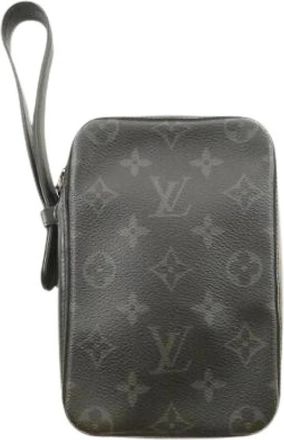 Louis Vuitton Pre-owned Clutches, female, Black, Size: ONE SIZE Pre-owned Monogram Eclipse Box Clutch bag