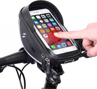 Trade Shop Trade Shop - Porta Cellulare Smartphone Per Bicicletta Supporto Borsa Astuccio Impermeabile