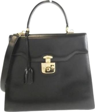 Gucci Pre-owned Handbags, female, Black, Size: ONE SIZE Pre-owned Vintage Handbag