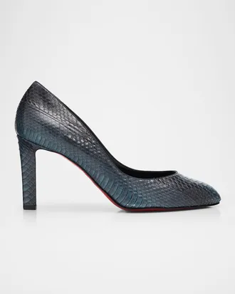 Christian Louboutin 85mm Fannylove Watersnake Pumps