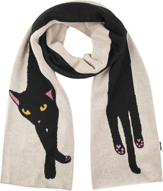 Dedicated Scarf Rossberga Long Cat Schal - Unisex | beige