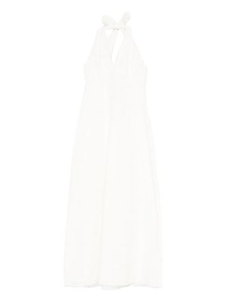 Poss&eacute; Salma halterneck midi dress - Bianco