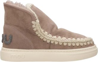 Mou Grijze Glitter Enkellaars - Dames - Winterlaarzen - Grijs - 41 EU - Schoenen
