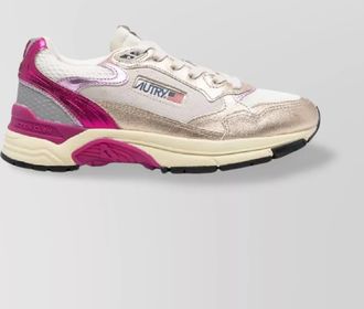 Autry low hyperway sneakers with mesh panels and metallic accents