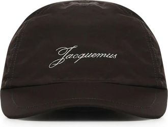 Jacquemus Baluchon Baseball Cap - Heren - Petten - Bruin - 56 CM - Nylon - Accessoires