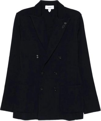 Lardini Jassen, Heren, Zwart, S, Leer, Giacca 850