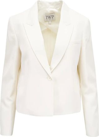 TWP Blazer Sawyer con revers a lancia - Toni neutri