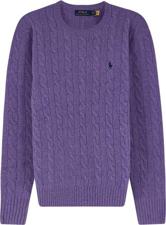 Polo Ralph Lauren Round-neck Truien - Heren - Ronde hals truien - Paars - L - Truien & Vesten