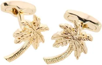 Trafalgar Store The Palm Court Palm Tree Cufflinks in Gold at Nordstrom