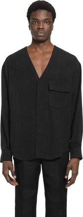 Giorgio Armani V-Neck Shirt in Viscose
