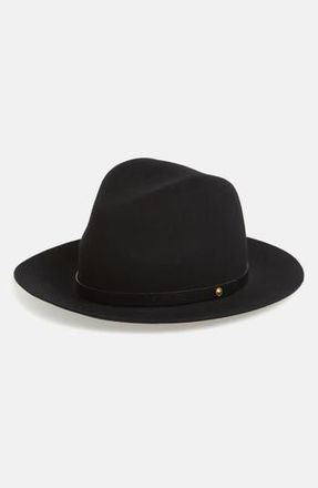 Rag & Bone Floppy Brim Felted Wool Fedora in Black at Nordstrom Rack, Size Medium