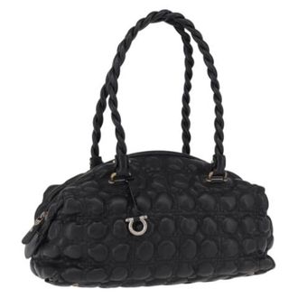 Ferragamo Pre-owned Boston Bag - Dames - Pre-owned - Zwart - Maat: ONE Size Leer