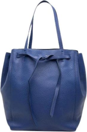 Celine Pre-owned Phantom Cabas - Dames - Vintage Shopper - Blauw - ONE Size - Leer - Vintage