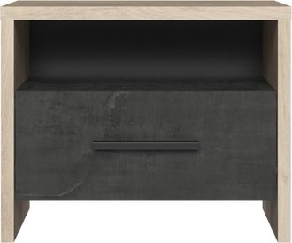 Calicosy Mesita de noche con 1 cajón L49,6 cm - Decoración en roble