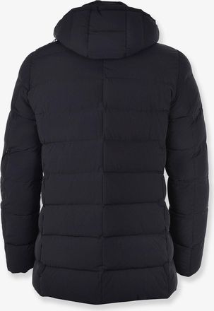 Moorer Mens Down Jacket Florio-Kn Blue Polyester