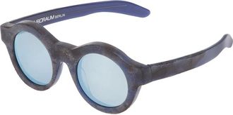 Kuboraum round frame sunglasses - Black