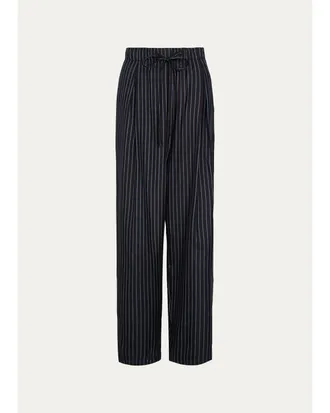 TWP PJ Striped Silk Pants