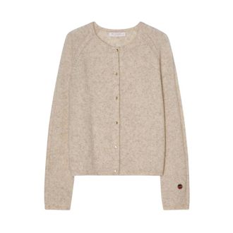 Busnel Truien & Vesten, Dames, Beige, S, Wol, Veronika Cardigan