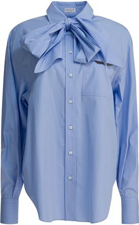 Brunello Cucinelli Collar Shirt With Bow