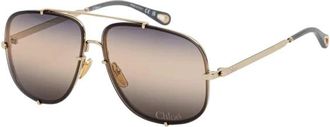 Chlo&eacute; Zonnebrillen - Dames - Zonnebrillen - Geel - 62 MM - Accessoires