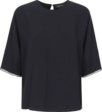 Fabiana Filippi T-shirts en Poloshirts - Dames - T-shirts - Blauw - S - Tops