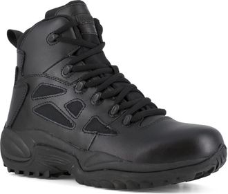 Reebok Unisex Rapid Response Rb Safety Toe 6 Stealth Boot with Side Zipper Rb8678 Hiking Shoe, Black, 8.5 UK