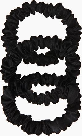 H&M 3er-Pack Scrunchies aus Seide - Schwarz