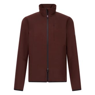 Boggi Milano Jassen, Heren, Bruin, M, Nylon, B Tech Gewatteerde Winddichte Jas in B-Tech Stretch Nylon