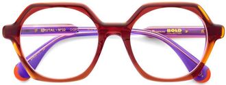 Etnia Barcelona Brutal No.32 Bold Geometric Eyeglasses with Tortoiseshell Front