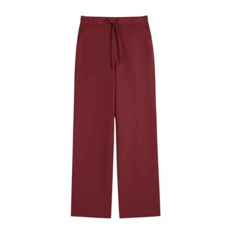 Max Mara Wide Trousers, female, Red, Size: L Mmlagoraio Wide Trousers