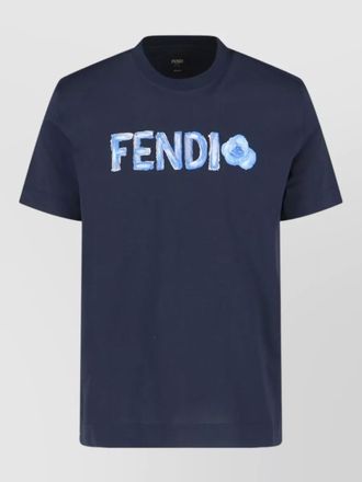 Fendi crew neck t shirt graphic print