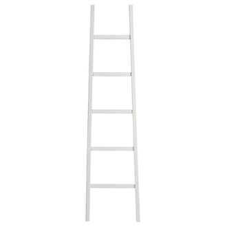 tomasucci Carl Decorative Stair/Towel Rack, Matt White