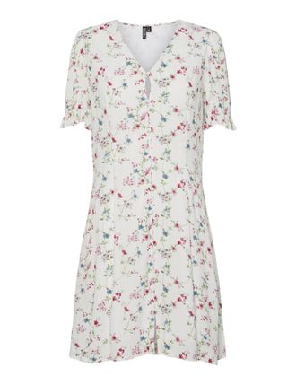 Pieces Womens Pcfya SS Dress WVN Bc, Cloud Dancer, S