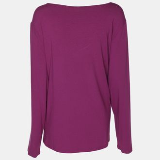 Eileen Fisher Pink Jersey Full Sleeve Top