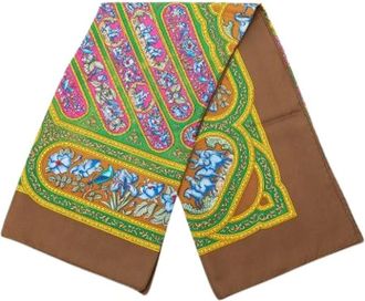 Herm&egrave;s Pre-owned Scarves, female, Multicolor, Size: ONE SIZE Pre-owned Qalamdan Scarf