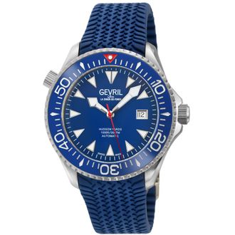 Gevril Group Hudson Yards Automatic Blue Dial Mens Watch 48807R