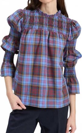 Vilagallo Senna Plaid Shirt In Blue