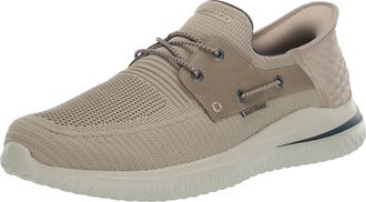 Skechers Mens Delson 3.0-Roth 210606 Loafer, Taupe, 10 UK