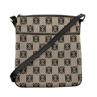 Loewe Pre-owned Canvas Shoulder Bag - unisex - Loewe Pre-owned - Vintage Shoulder Bags - Beige - ONE SIZE - Pre-owned