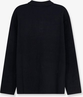 Hev&ograve; Mens Polo Shirt Viscose Blend Black T-shirts And Polos