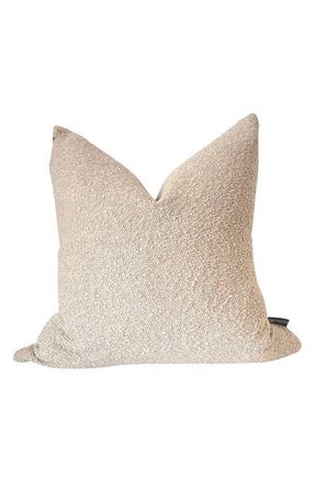 Modish Decor Pillows Boucl&eacute; Accent Pillow Cover in Oat at Nordstrom, Size 18X18
