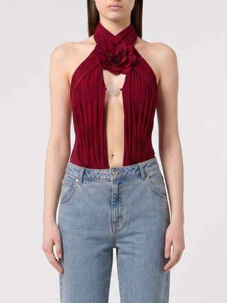 Philipp Plein Top da sera slim fit con scollo a X e dettaglio cut-out