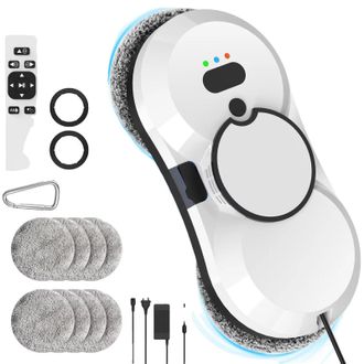 OEM Robot Limpiacristales, Pulverizaci&oacute;n Ultras&oacute;nica, Mando A Distancia, Gris Claro
