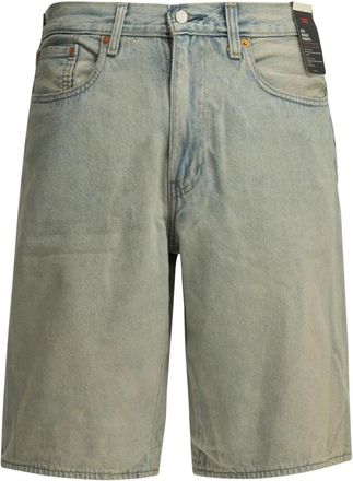 Levi's 478 Baggy Shorts - Heren - Denim shorts - Blauw - W33 - Katoen - Korte Broeken