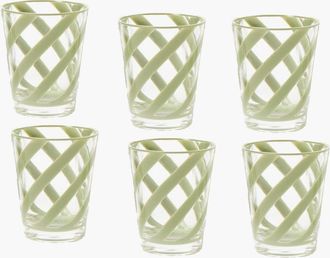 Mrs. Alice Swirl Outdoor Glasses in Green at Nordstrom