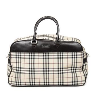 Burberry Pre-owned Womens Travel Boston Shoulder Bag - Beige - One Size