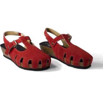 Plakton Amanda Sandal in Afelpado Red at Nordstrom Rack, Size 10Us / 41Eu