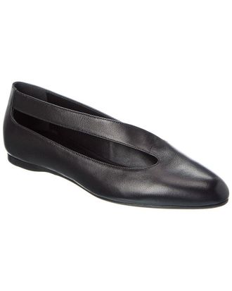 Khaite Diana Leather Ballet Flat
